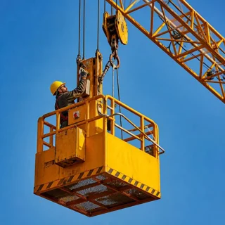 🚀 اجاره جرثقیل سبد دار در تهران | راهکاری ایمن برای کار در ارتفاع