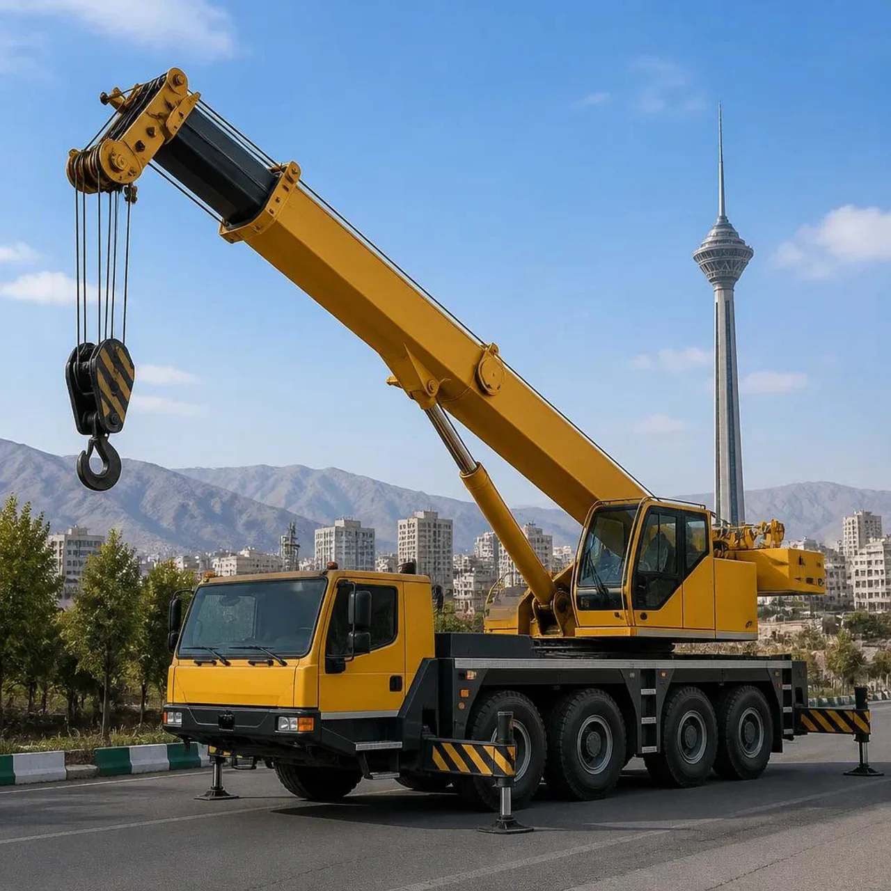 🏗️ اجاره و کرایه جرثقیل در شرق تهران | اعزام سریع و خدمات تخصصی