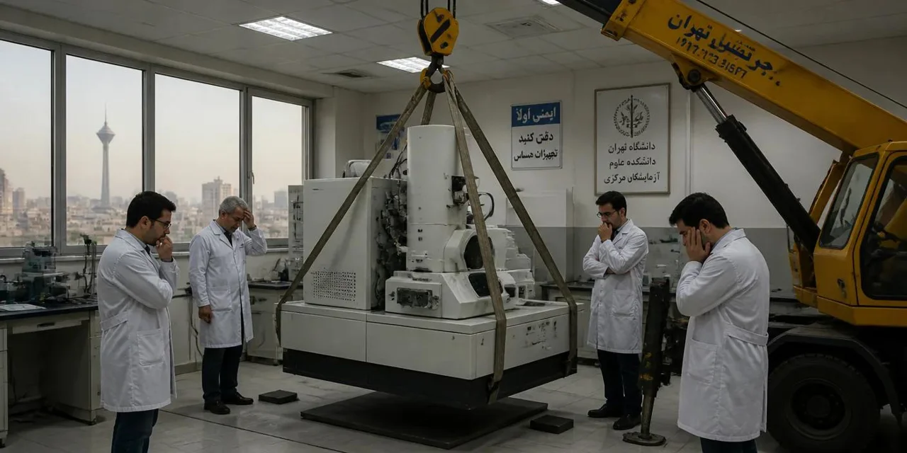🏗️ جابجایی تجهیزات آزمایشگاهی سنگین با جرثقیل؛ راهنمای ایمن حمل و نصب دستگاههای آزمایشگاهی